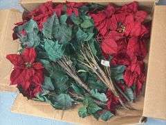 Silk Poinsettia Florals