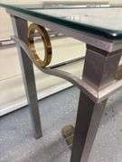 Glass Top Foyer Table