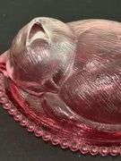 Indiana Glass Cat on Nest