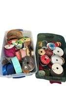 2 Storage Totes Full of Ribbon