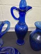 Variety of Cobalt Blue Glassware