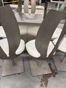 Glass Top Dining Table and Chairs