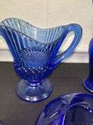 Variety of Cobalt Blue Glassware