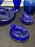 Variety of Cobalt Blue Glassware