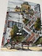 Trio of Willi Foerster Etching Prints of Rothenburg, Germany
