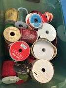 2 Storage Totes Full of Ribbon