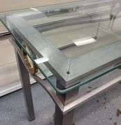Glass Top Foyer Table
