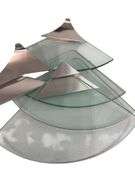 Glass Corner Shelves