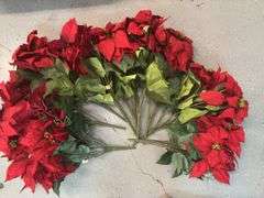 Silk Poinsettia Florals