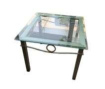 Glass Top Side Table