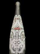 2008 Evian Christian Lacroix Lace Collectible Glass 750ml Water Bottle