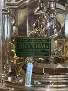 RHYTHM Woodgrain Spiral Pendulum Clock