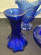 Variety of Cobalt Blue Glassware