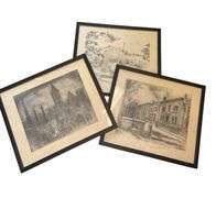 Trio of Framed Caroline Williams Prints