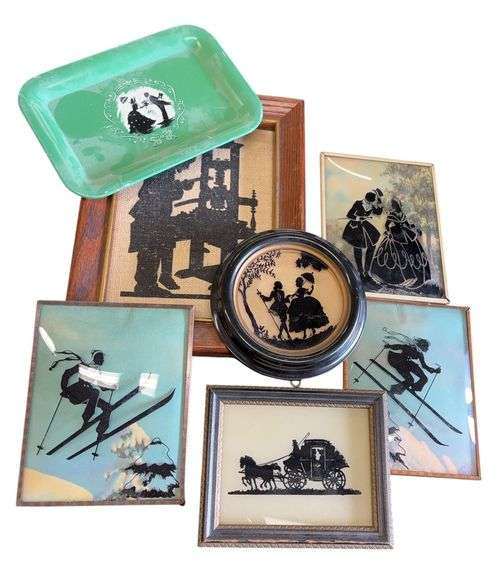 Variety of Reverse Paint Silhouette Wall Decor