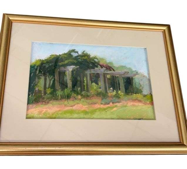 C Powell Framed Pastel