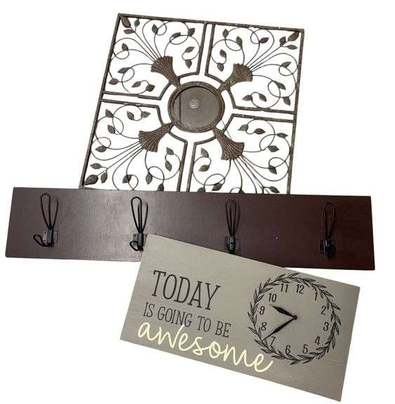 Clock, Coat Hanger and Wall Decor