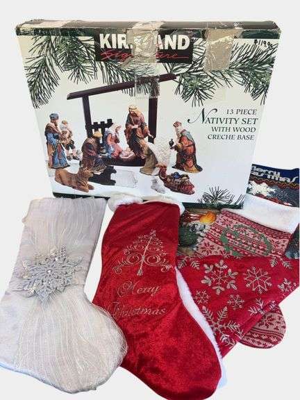 Nativity and Holiday Stockings