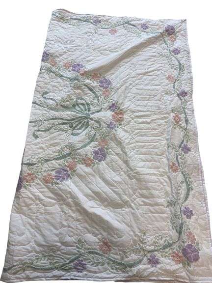 Handmade Cross-Stitch Quilt