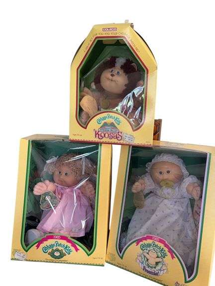 Trio of Cabbage Patch Dolls