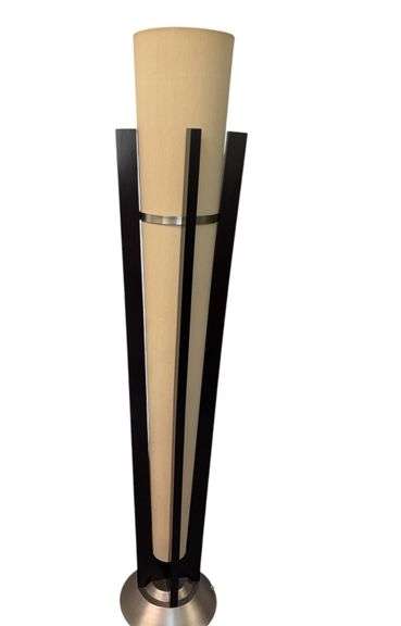 Espresso Deco Trophy Floor Lamp