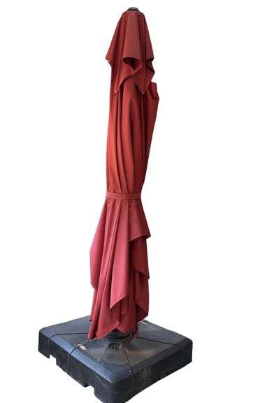 Double Top Deluxe 9'x12' Rectangular Cantilever Umbrella by Purple Leaf
