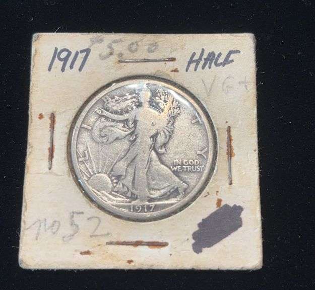 1917 Silver Walking Liberty Half Dollar Coin
