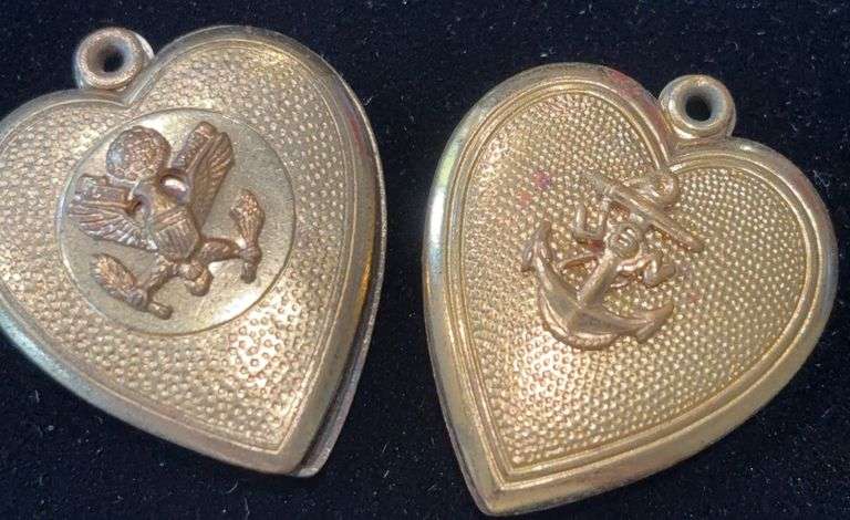WWII Sweetheart Pendant Lockets