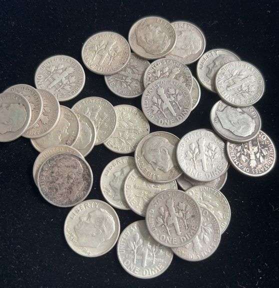 1946-1964 Silver Roosevelt Dimes (32)