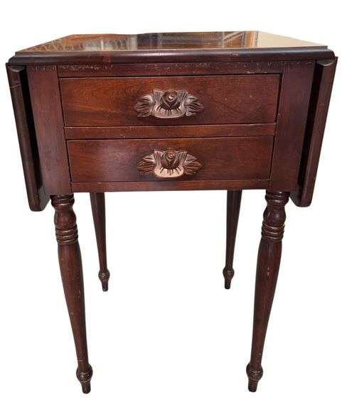 Vintage Carl Forslund 1940's Drop Leaf Side Table
