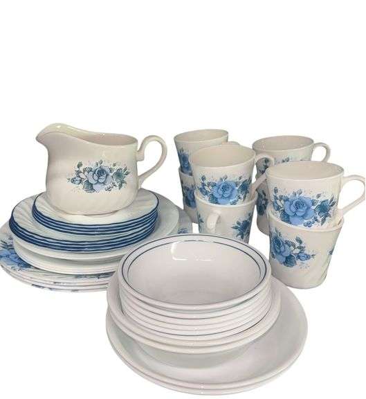 Corelle and Corningware Plates and Cups