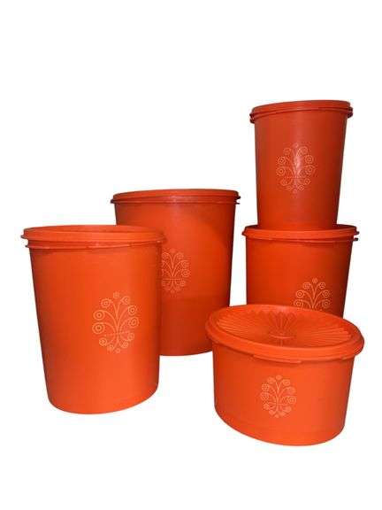 Vintage Tupperware Servalier Nesting Canister Set