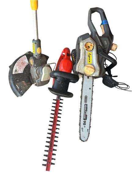 Chainsaw, Edger and Hedge Trimmer