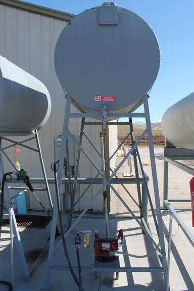 500 GALLON PREMIUM UNLEADED GASOLINE TANK STAND PUMP & METER