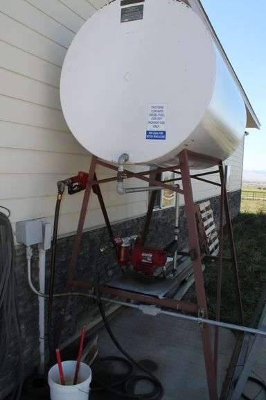 500 GALLON OFF ROAD DIESEL TANK STAND PUMP & METER