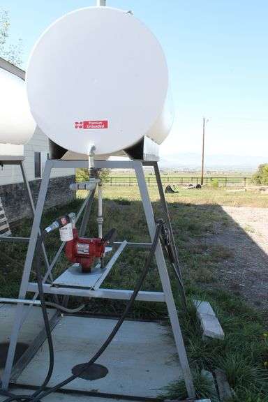 300 GALLON PREMIUM UNLEADED GASOLINE TANK STAND PUMP & METER