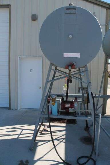 500 GALLON ON ROAD DIESEL (CLEAR) TANK STAND PUMP & METER