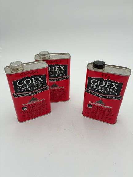 Three Rivers Black Powder Solvent (3) Goex Black Rifle Powder - Rivers West Auction