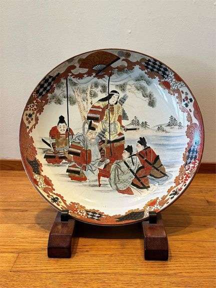 Japanese Hand-Painted Porcelain Plate