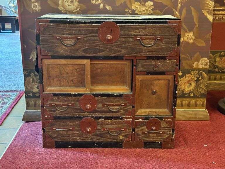 Wooden Japanese Tansu Chest