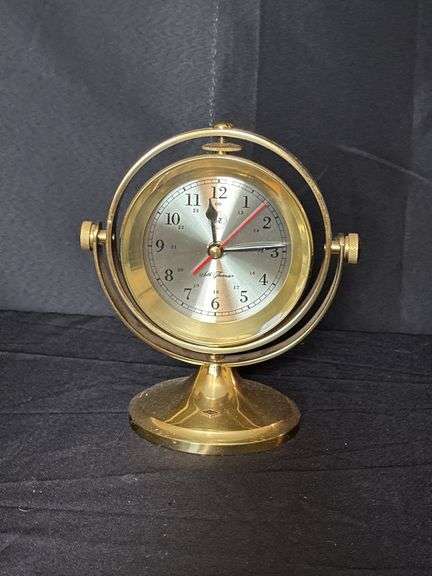 Seth Thomas Brass Table Clock