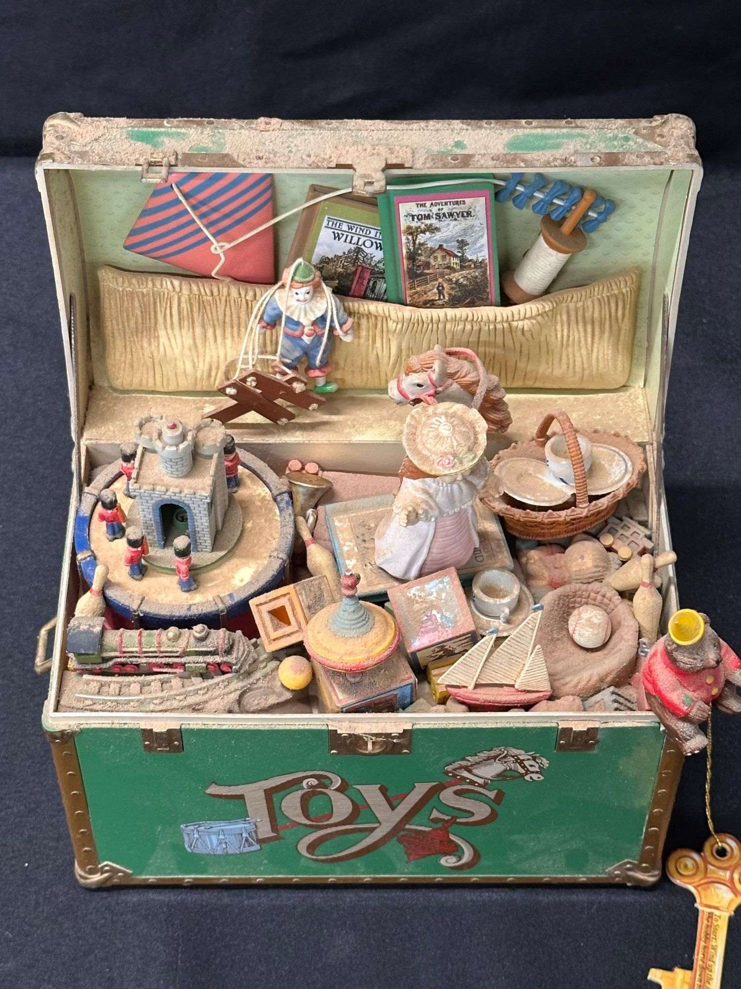 Enesco Decorative Toy Chest Figurine - Ryan Cate Auctions and Real 