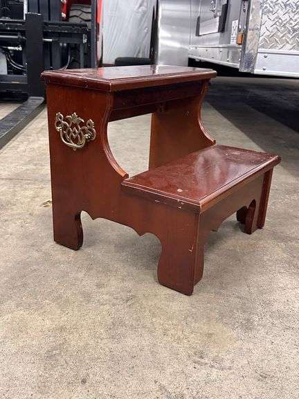 Wooden Two-Step Foot Stool