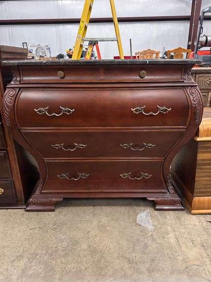 Bombay Company Marble-Top Chest of Drawers