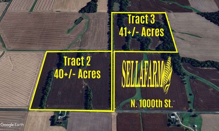 Tract 2 - 40+/- Acres, 37.56+/- Tillable