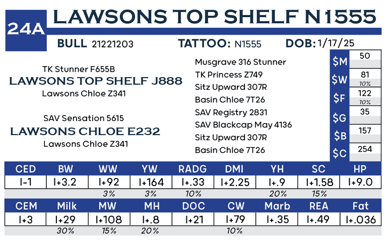 Lawsons Top Shelf N1555
