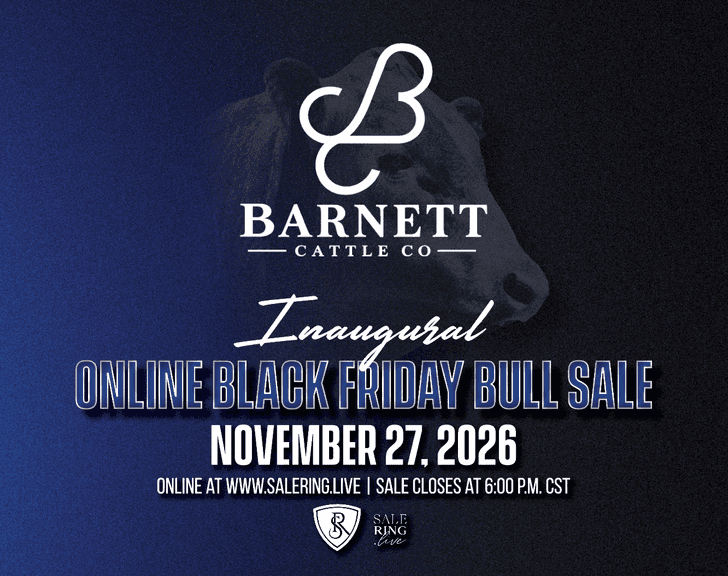 Barnett Cattle Co. Black Friday Bull Sale