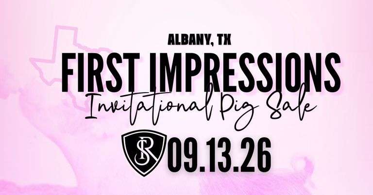 First Impressions Pig Sale 
