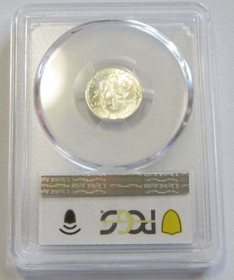 1950-S ROOSEVELT DIME PCGS 66 RB GRADE RARITY