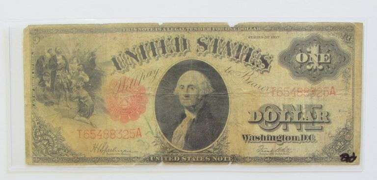 $1 1917 LEGAL TENDER LARGE SIZE NOTE